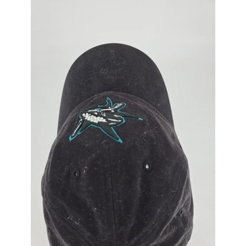 San Jose California Sharks Hockey Team‎ '47 Hat Throwback Crest With Jewels!